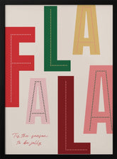 FaLaLa Christmas Season Poster - Corkframes.com