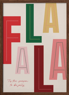 FaLaLa Christmas Season Poster - Corkframes.com