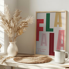 FaLaLa Christmas Season Poster - Corkframes.com