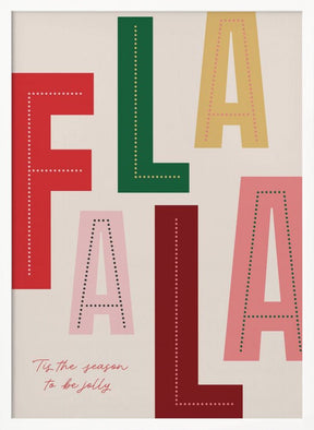 FaLaLa Christmas Season Poster - Corkframes.com