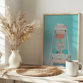 Ferris Wheel Nostalgia Poster - Corkframes.com