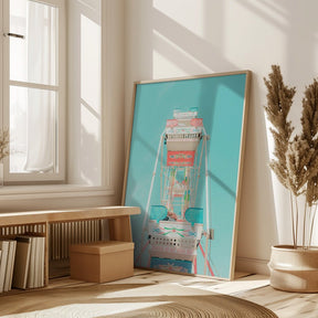 Ferris Wheel Nostalgia Poster - Corkframes.com