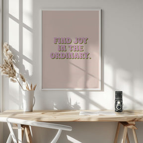 Find Joy Poster - Corkframes.com