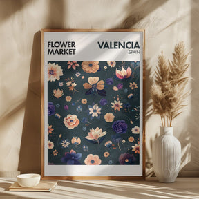 Flower Market - Valencia Poster - Corkframes.com