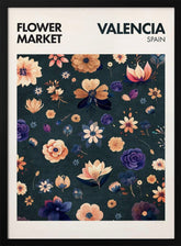 Flower Market - Valencia Poster - Corkframes.com