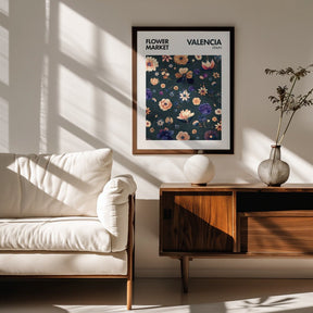 Flower Market - Valencia Poster - Corkframes.com