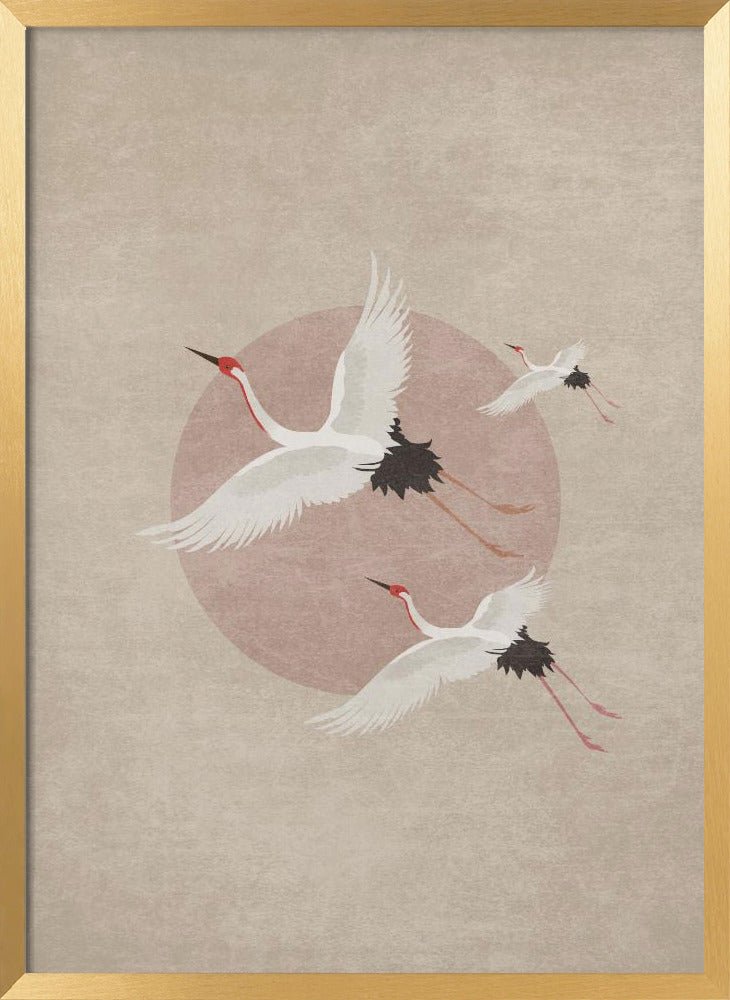 Flying Storks Poster - Corkframes.com