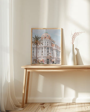 French Riviera Building Poster - Corkframes.com