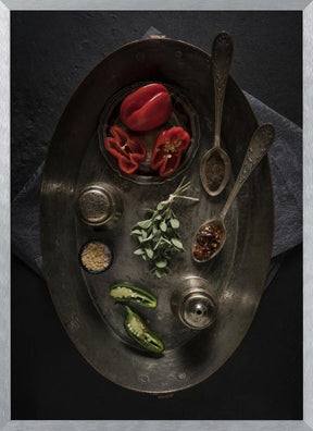 Fresh And Dried Spices Poster - Corkframes.com