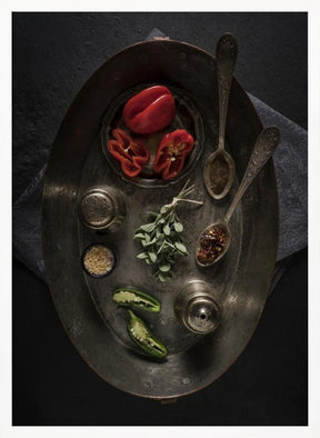 Fresh And Dried Spices Poster - Corkframes.com