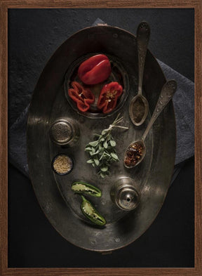 Fresh And Dried Spices Poster - Corkframes.com