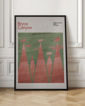 Green Bryce Canyon Poster - Corkframes.com