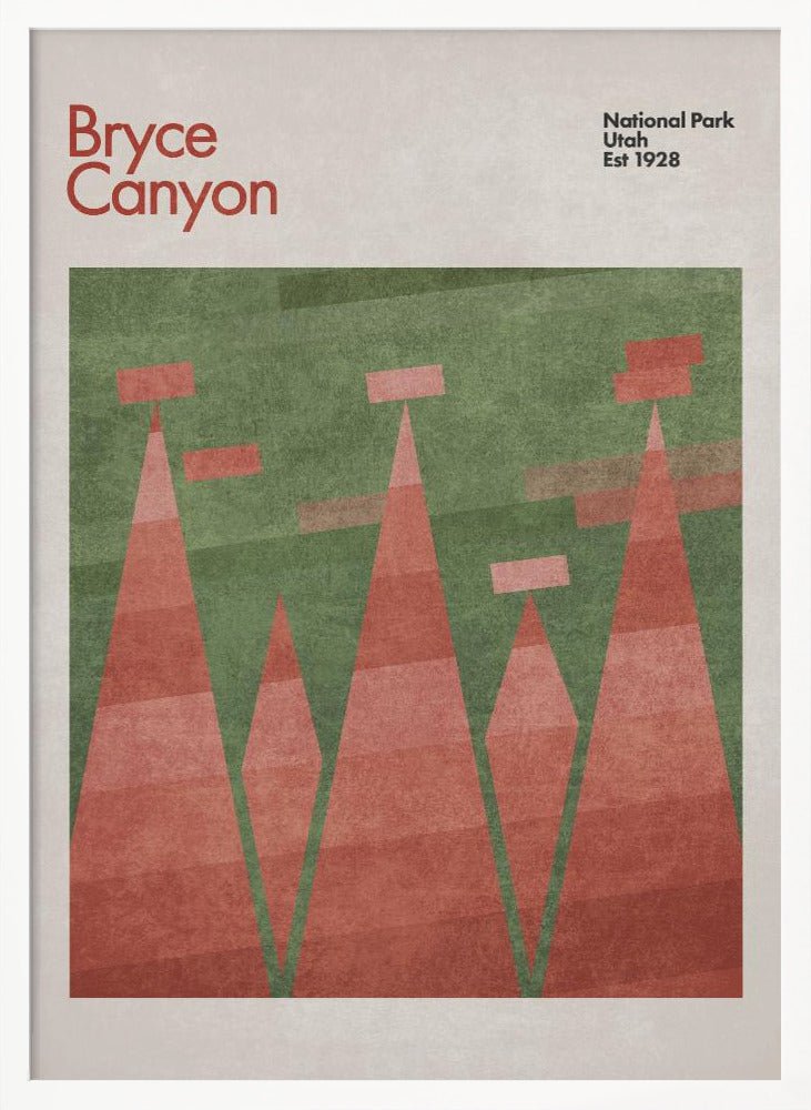 Green Bryce Canyon Poster - Corkframes.com