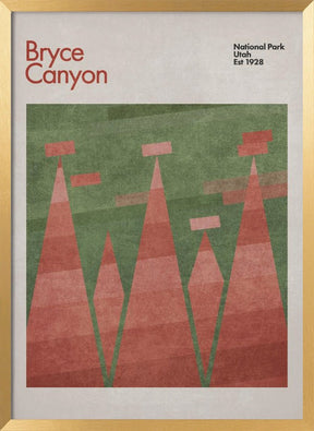 Green Bryce Canyon Poster - Corkframes.com