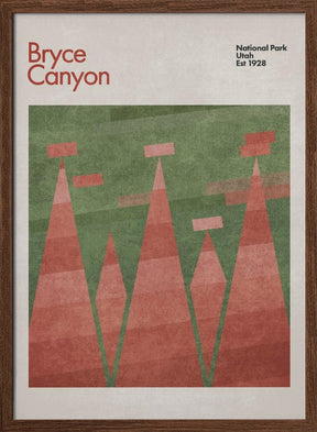 Green Bryce Canyon Poster - Corkframes.com