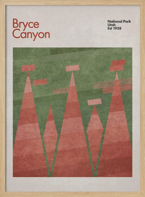 Green Bryce Canyon Poster - Corkframes.com