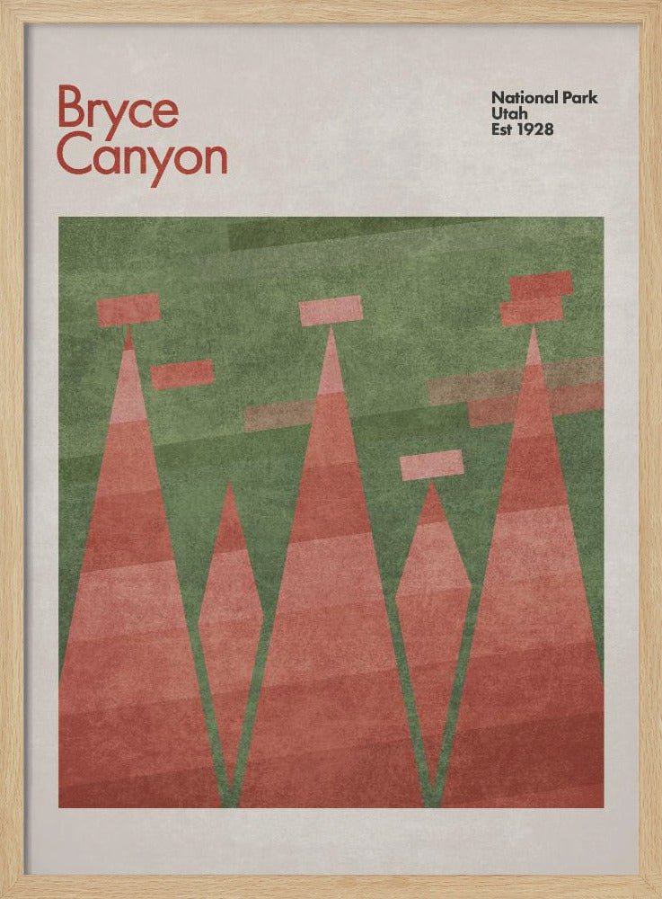 Green Bryce Canyon Poster - Corkframes.com