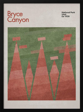 Green Bryce Canyon Poster - Corkframes.com