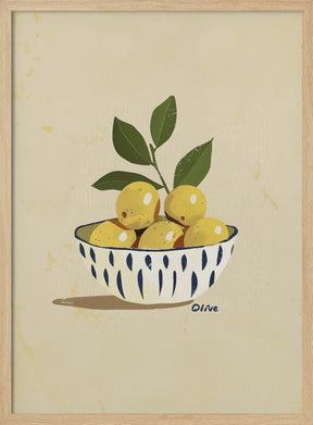 Green Olives Kitchen Poster - Corkframes.com