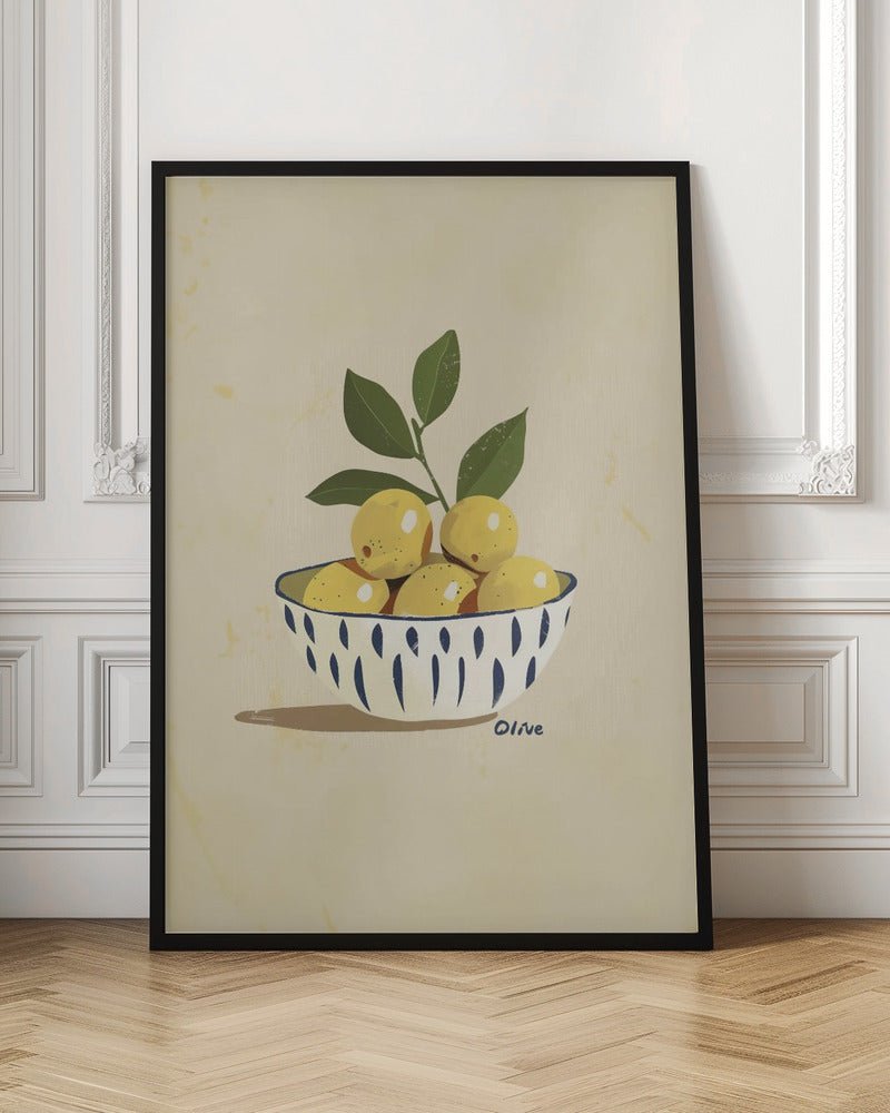 Green Olives Kitchen Poster - Corkframes.com