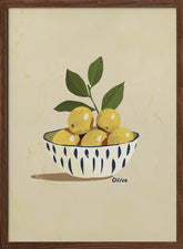 Green Olives Kitchen Poster - Corkframes.com