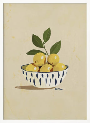 Green Olives Kitchen Poster - Corkframes.com