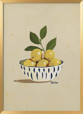 Green Olives Kitchen Poster - Corkframes.com