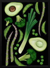 Green vegetables Poster - Corkframes.com