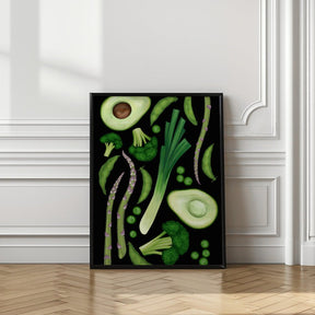 Green vegetables Poster - Corkframes.com