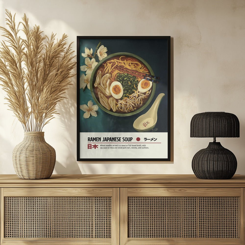 Japanese Ramen Soup Poster - Corkframes.com