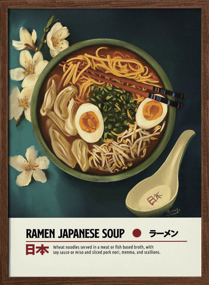 Japanese Ramen Soup Poster - Corkframes.com