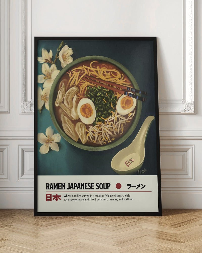 Japanese Ramen Soup Poster - Corkframes.com