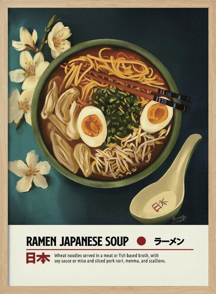 Japanese Ramen Soup Poster - Corkframes.com