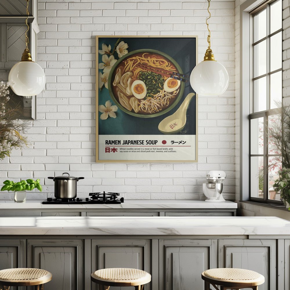 Japanese Ramen Soup Poster - Corkframes.com