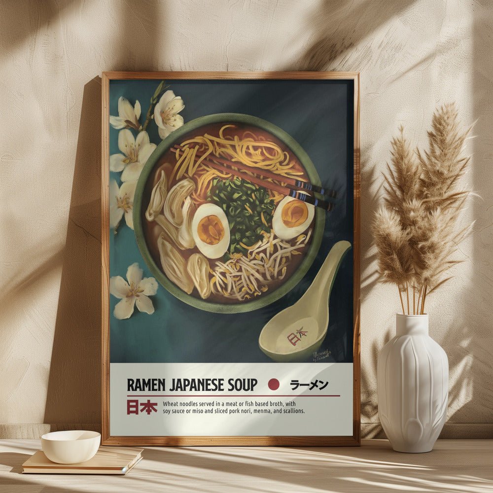 Japanese Ramen Soup Poster - Corkframes.com