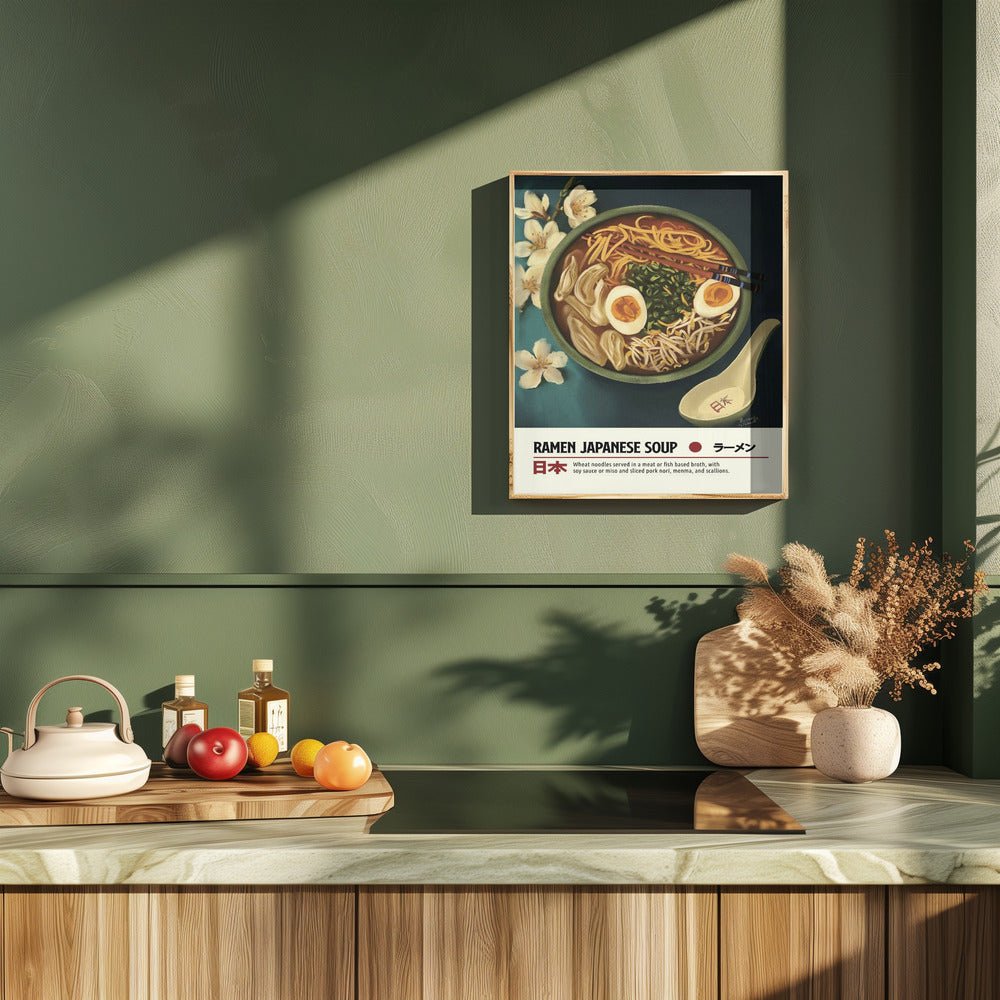 Japanese Ramen Soup Poster - Corkframes.com