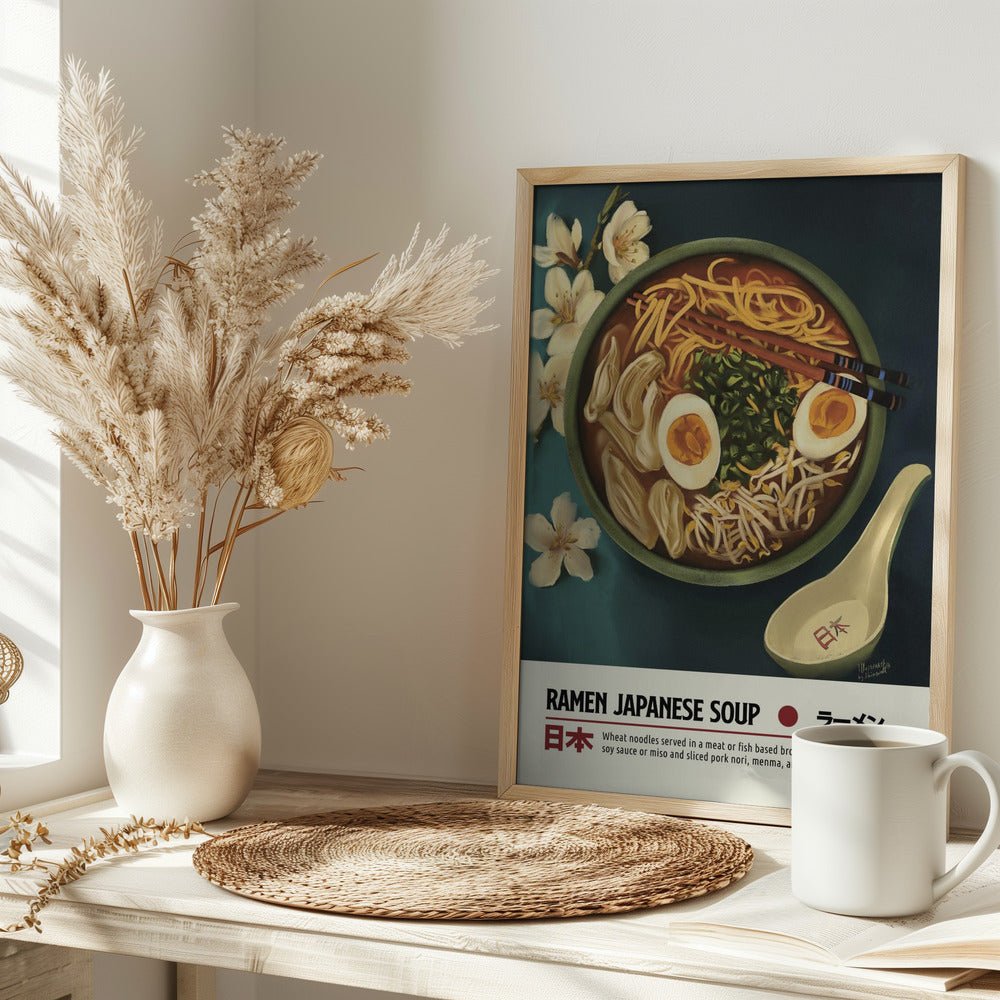 Japanese Ramen Soup Poster - Corkframes.com