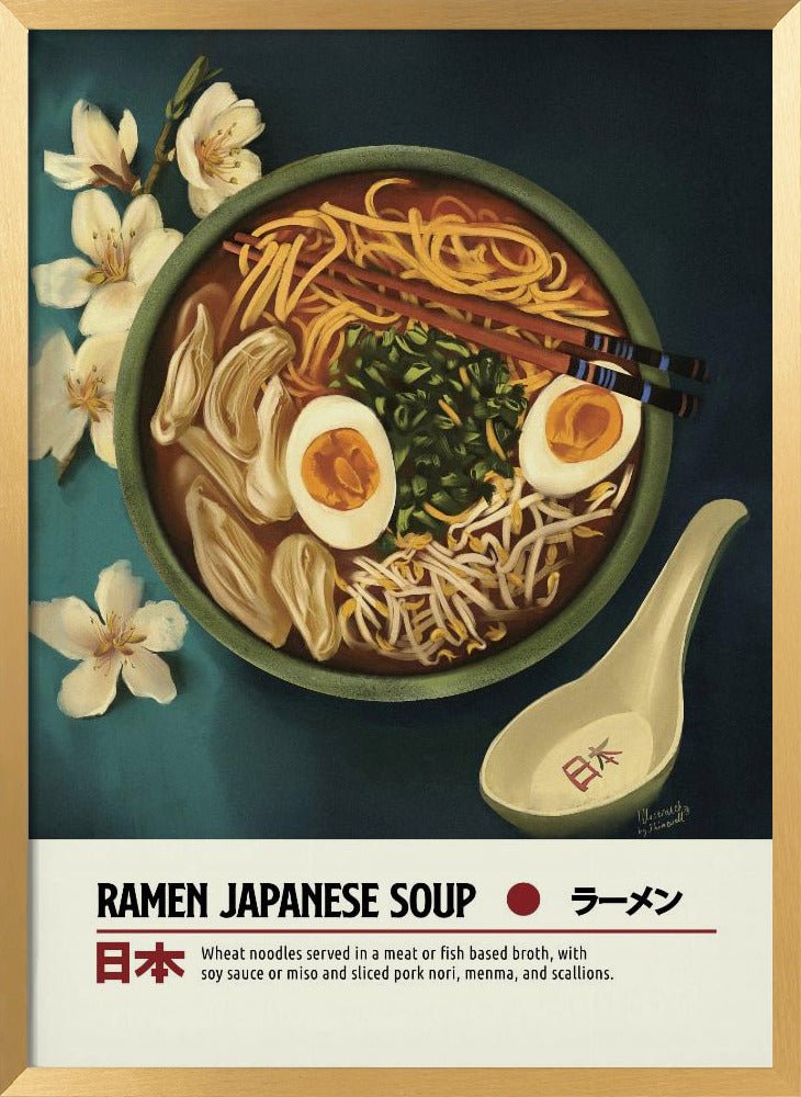 Japanese Ramen Soup Poster - Corkframes.com