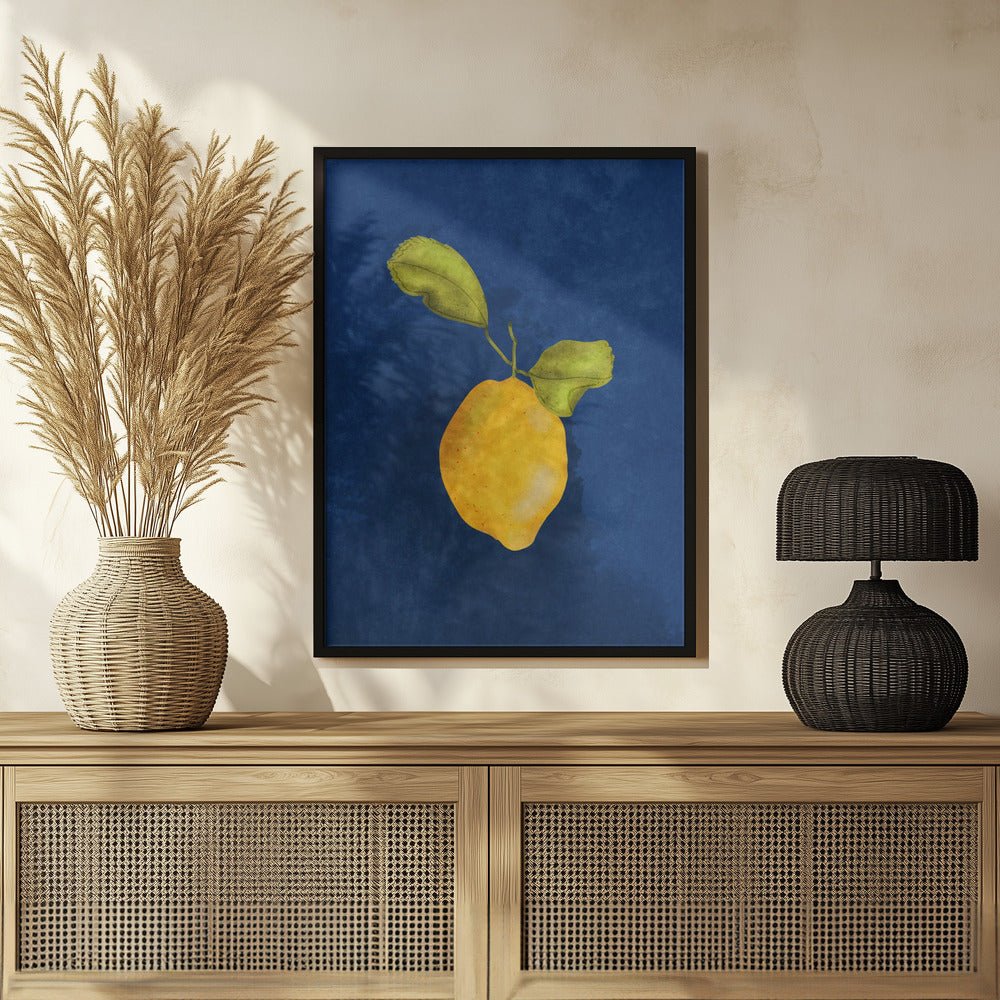 Just A Little Lemon Poster - Corkframes.com