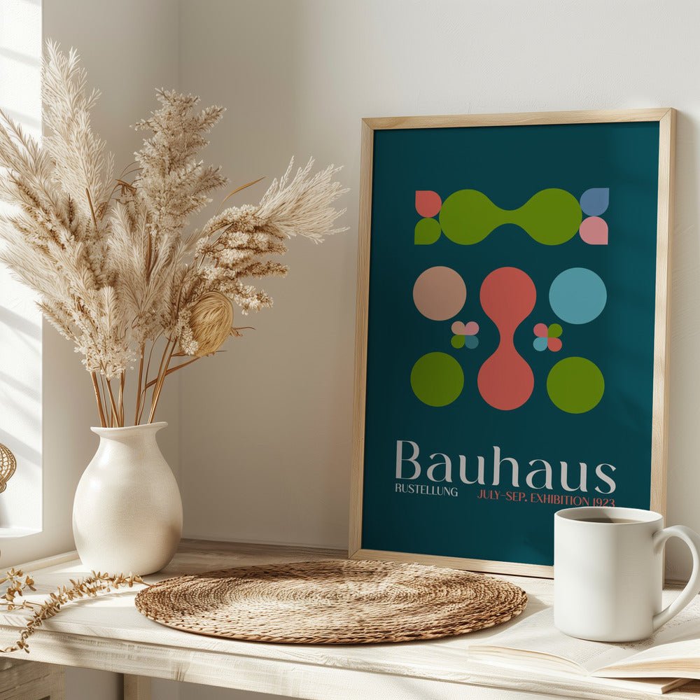 Labutlar Yesil Mavi Poster - Corkframes.com