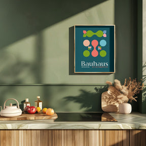 Labutlar Yesil Mavi Poster - Corkframes.com