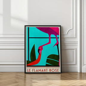 Le Flamant Rosé Poster - Corkframes.com