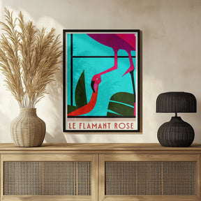 Le Flamant Rosé Poster - Corkframes.com