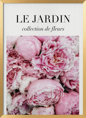 Le Jardin Pink Flowers Poster - Corkframes.com