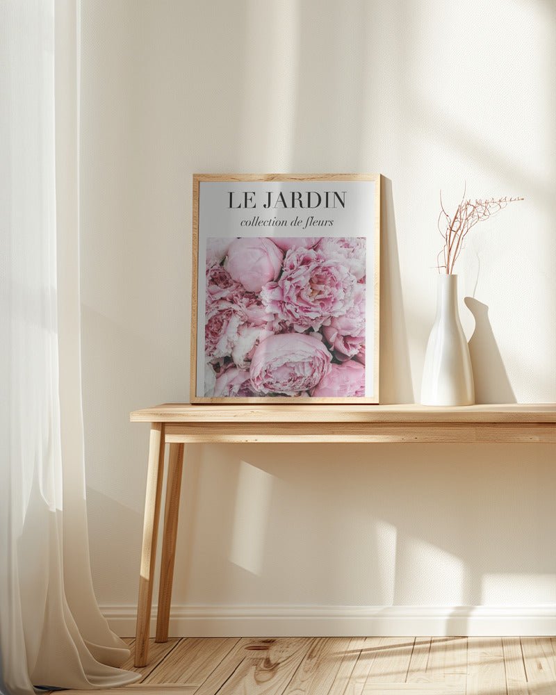 Le Jardin Pink Flowers Poster - Corkframes.com