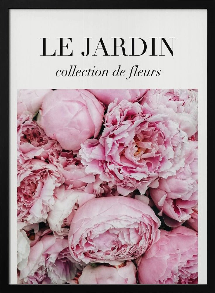 Le Jardin Pink Flowers Poster - Corkframes.com