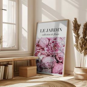 Le Jardin Pink Flowers Poster - Corkframes.com