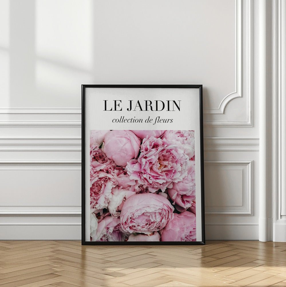 Le Jardin Pink Flowers Poster - Corkframes.com