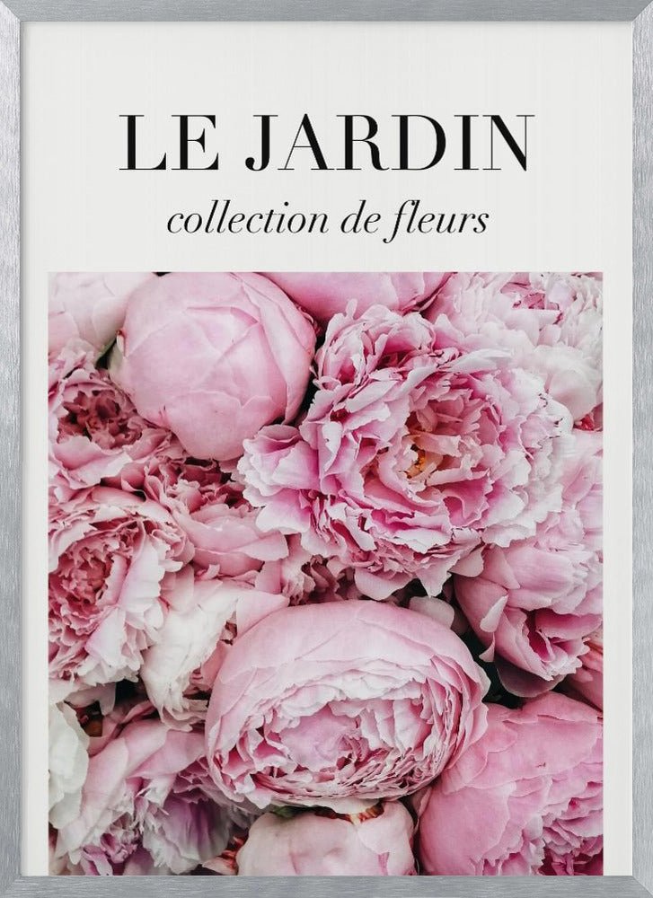 Le Jardin Pink Flowers Poster - Corkframes.com