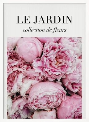 Le Jardin Pink Flowers Poster - Corkframes.com